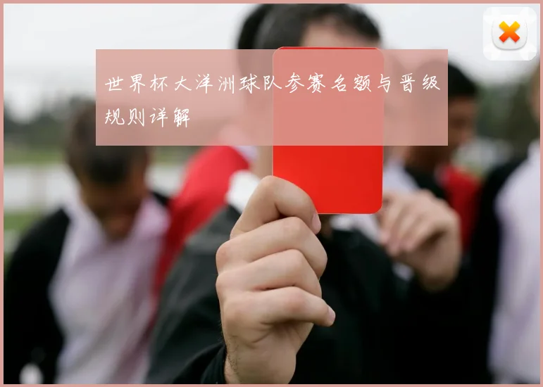 世界杯大洋洲球队参赛名额与晋级规则详解